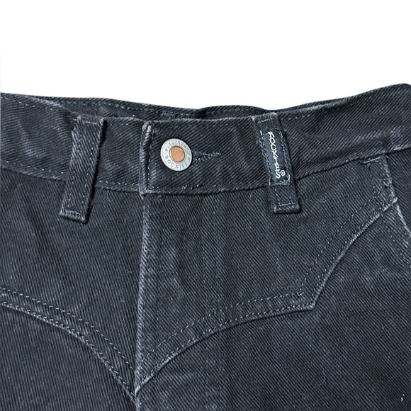 Authentic Rockies Womens Black High-Rise Tapered Leg Jeans - Picture 4 of 10